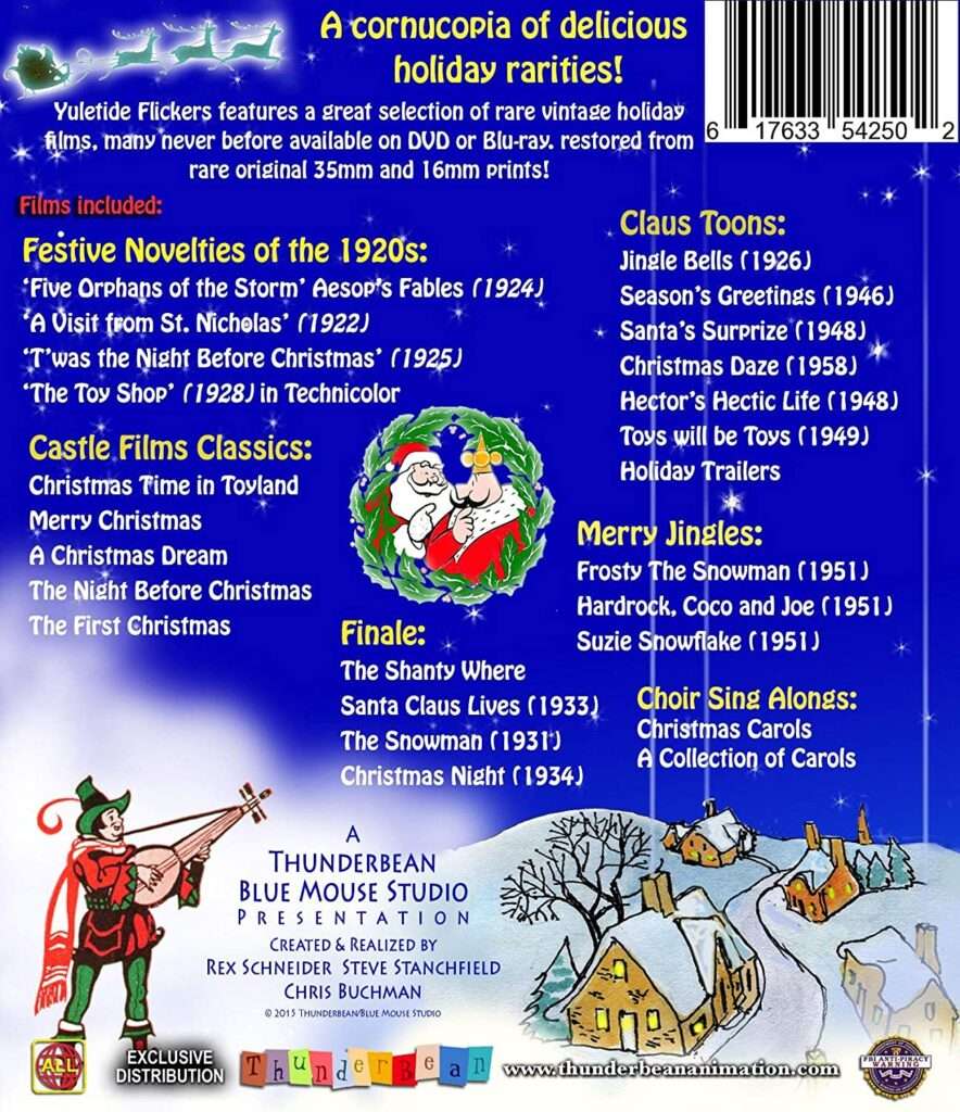 Yuletide Flickers: Rare Vintage Holiday Films 1920-1955 – Thunderbean Animation Shop